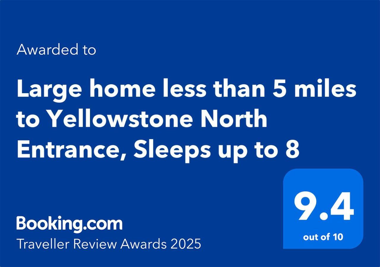 Bison Lodge - Lg Home - 2 Bedrooms - Less Than 5 Miles To Yellowstone North Entrance, Sleeps Up To 8 جاردينر المظهر الخارجي الصورة